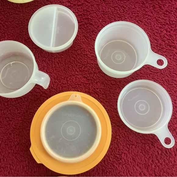 Vintage Tupperware Measuring Cups x2 w/Accessories (11 pcs total) - Picture 3 of 8